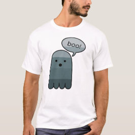 Camiseta Slate Cinza Boo Ghost Halloween