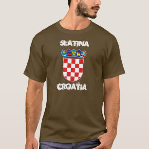Camiseta Slatina, Croácia com casaco de armas
