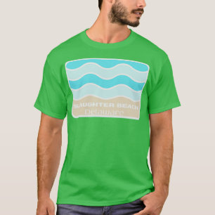 Camiseta Slaughter Beach Delaware Wave de queda em uma San