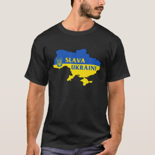Camiseta Slava Ucraniano Glória À Ucrânia A Favor Da Ucrâni