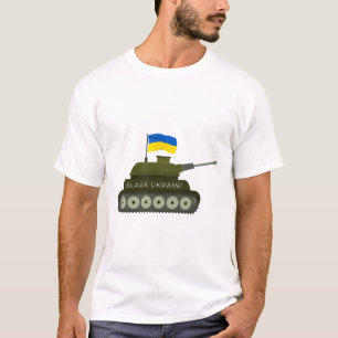 Camiseta Slava Ukraini Glória à Ucrânia Tanque do Exército
