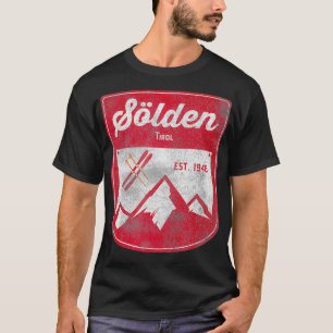 Camiseta Slden Tirol Áustria Winter Apres Ski Sport Retro V