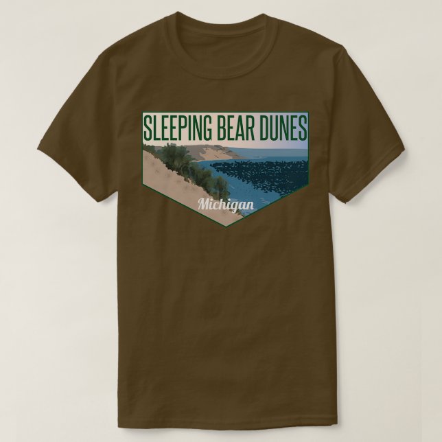Camiseta Slear Bear Dunes Michigan (Frente do Design)