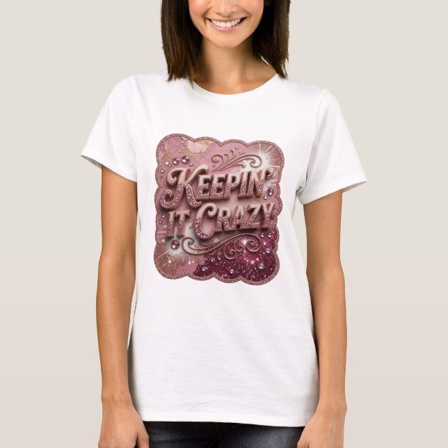 Camiseta Sleek Gold MANTER O LOUCO Print (Frente)