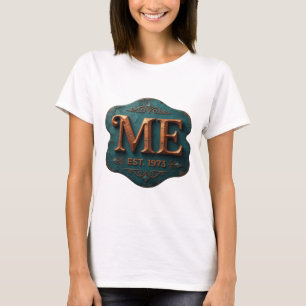 Camiseta Sleek Gold ME EST 1973 Impressão