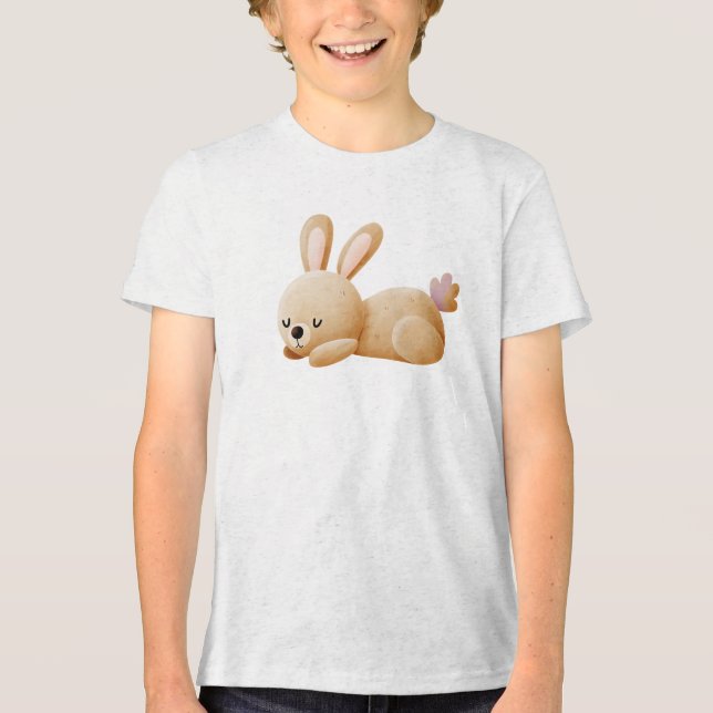 Camiseta Sleeping Bunny Illustration (Frente)