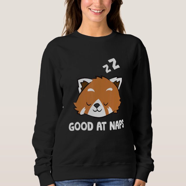 Camiseta Sleeping Red Panda Good At Naps Napping Red Panda  (Frente)