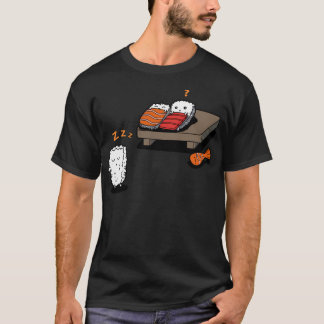 Camiseta Sleepwalking Sushi Funny Kawaii Sushi Cartoon