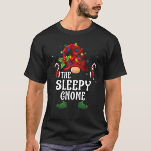 Camiseta Sleepy Gnomo Buffalo Xadrez Matando o Natal da Fam