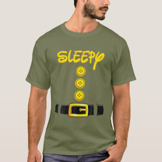 Camiseta Sleepy Halloween Dwarf Costume Color Matching
