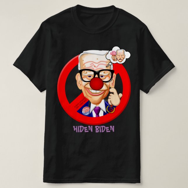 Camiseta Sleepy Joe Biden - Camisa-T do Tom de Bubba (Frente do Design)