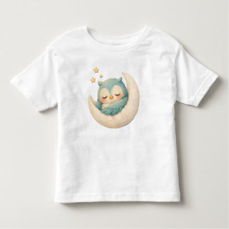 Camiseta Sleepy Owl on the Moon 