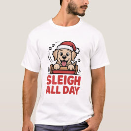 Camiseta Sleigh All Day Joyful Retriever