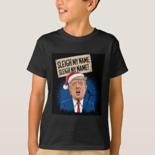 Camiseta Sleigh Meu Nome Sleigh Meu Nome Cantando Engraçado