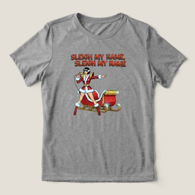 Camiseta Sleigh My Name Christmas (Design frontal)