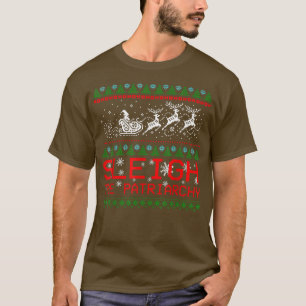 Camiseta Sleigh O Patriarcado Feminismo Papai noel Feio