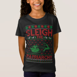 Camiseta Sleigh The Patriarchy Feminist Christmas