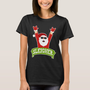 Camiseta SLEIGHER - Papais noeis de música de metal pesado