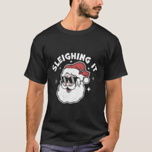 Camiseta Sleighted It Santa Claus Papais noeis Sleigh