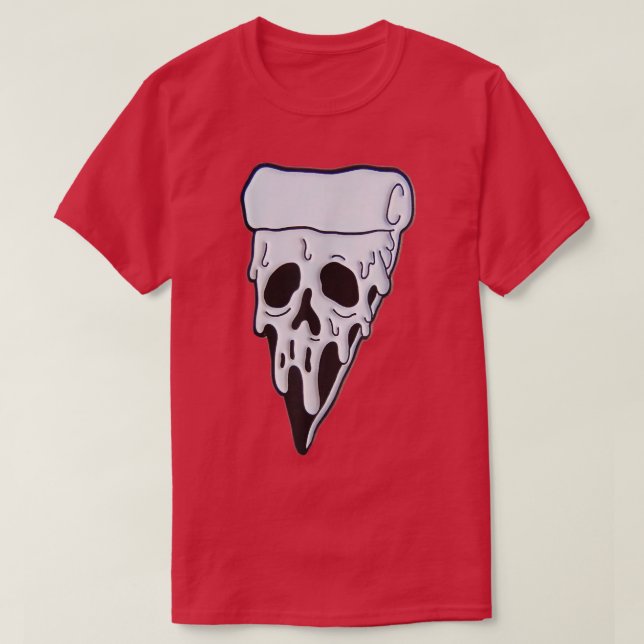 Camiseta Slice de pizza Spooky 5271 (Frente do Design)