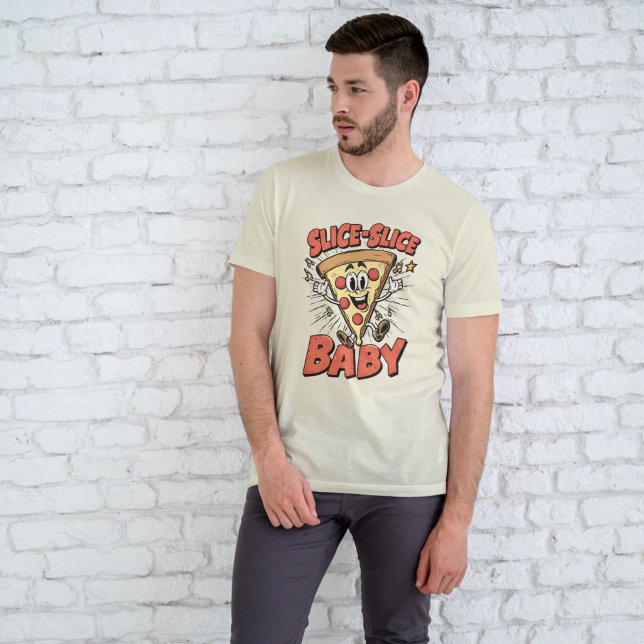 Camiseta Slice Slice Baby Piada de Pizza Divertida Retro do (Criador carregado)