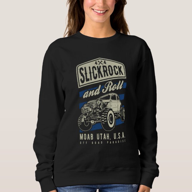 Camiseta Slickrock and Roll Moab Utah Offroad Rock Crawler  (Frente)
