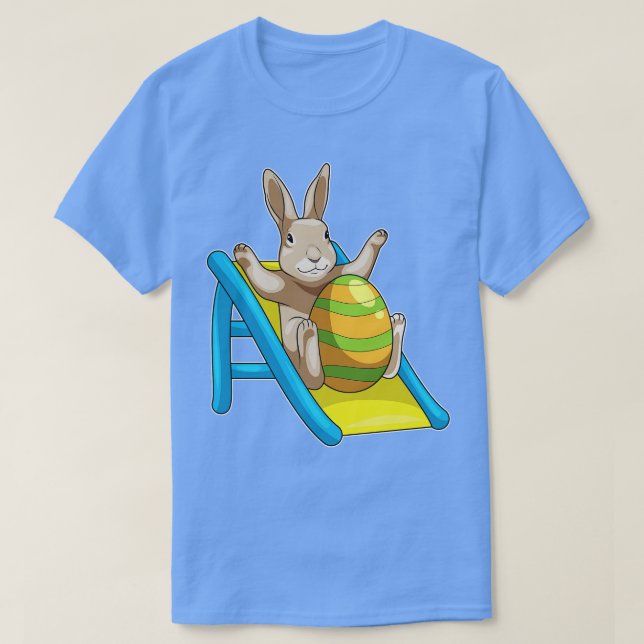 Camiseta Slide de ovo de Páscoa de Páscoa Bunny (Frente do Design)