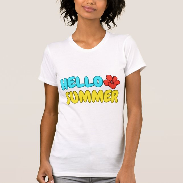 Camiseta Slim Fit Hello Summer (Frente)