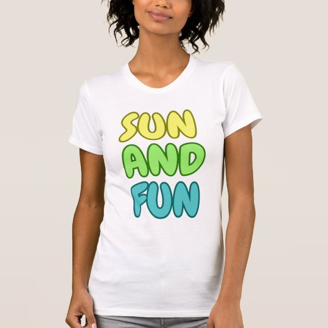 Camiseta Slim Fit Sun And Fun (Frente)