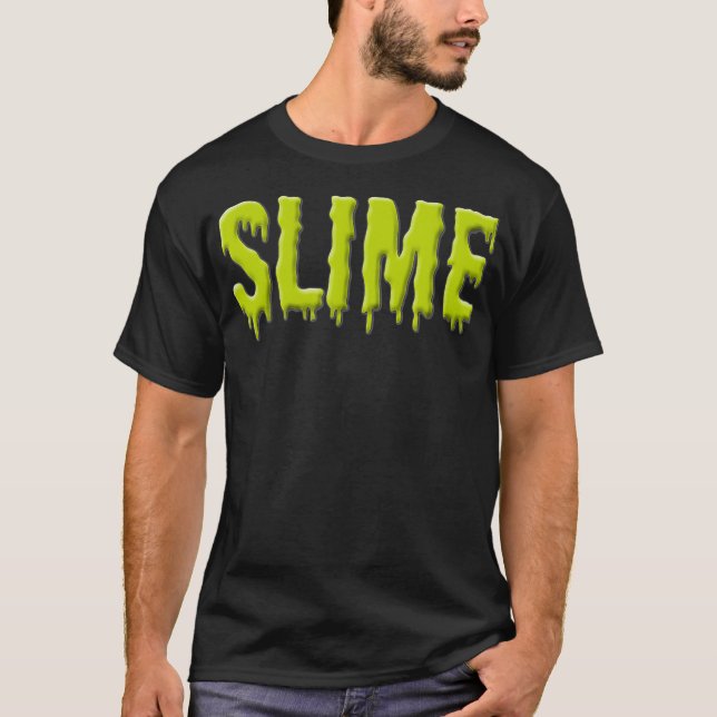 Camiseta Slime  Funny Green Slime Party Tee Gift  (Frente)