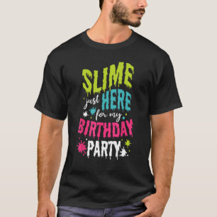 Camiseta Slimus Aqui Para Minha Festa de aniversário, Lama