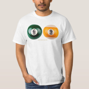 Camiseta SlipperyJoe 69 bolas duro piscina bolas de mesa bi