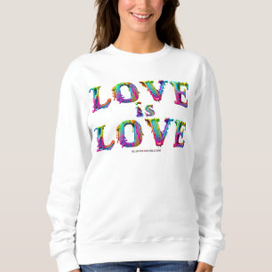 Camiseta SlipperyJoe amor é amor gotejando derretendo dinâm