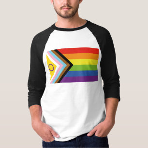 Camiseta SlipperyJoe Intersex Progress Pride Sinalizador ar