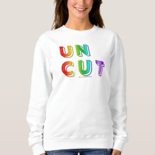 Camiseta SlipperyJoe não cortado vibrante animado neon arco