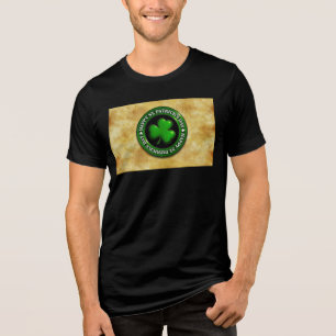 Camiseta SlipperyJoe's Dia de São Patrício brilhante trevo