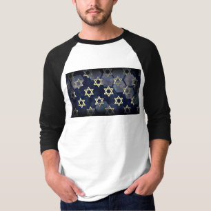 Camiseta SlipperyJoe's Happy Hanukkah, estrela múltipla do 