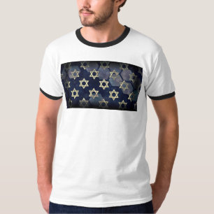 Camiseta SlipperyJoe's Happy Hanukkah, estrela múltipla do