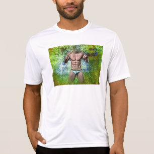 Camiseta SlipperyJoe's homem adulto altamente musculoso sem