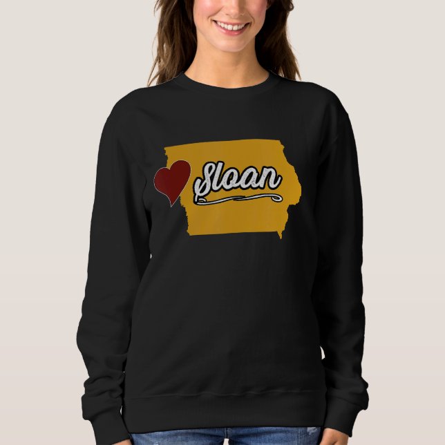 Camiseta SLOAN IOWA IA USA  Cute Souvenir Merch  US City St (Frente)