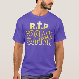 Camiseta Slogan antissocial introduzido socialmente embaraç