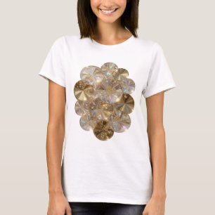 Camiseta Slogan Bold Silver GOLDEN GLAMOUR