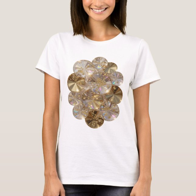 Camiseta Slogan Bold Silver GOLDEN GLAMOUR (Frente)