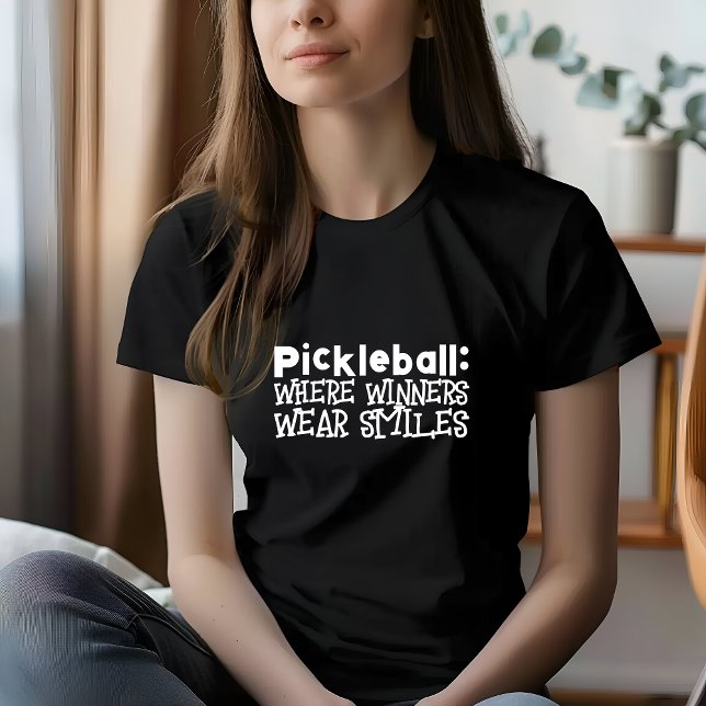 Camiseta Slogan branco engraçado do Sonho de Pickleball Lov (Criador carregado)