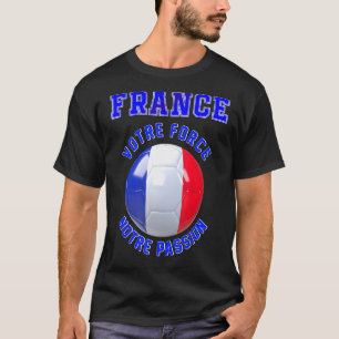 Camiseta Slogan da França para adeptos da seleção francesa