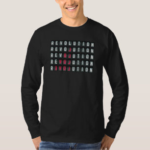 Camiseta Slogan da Moda do Amor Revolução