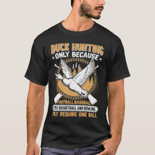 Camiseta Slogan de arte de caça de patos para homens