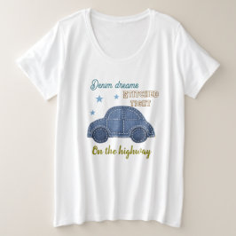 Camiseta slogan de carro engraçado