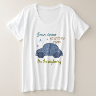 Camiseta slogan de carro engraçado