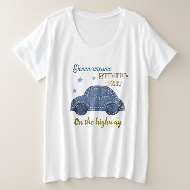 Camiseta slogan de carro engraçado (Frente do Design)